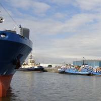 Waste storage at Hull docks prior to shipment